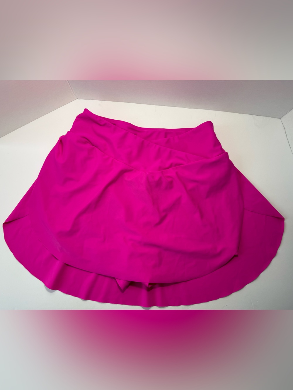Bright Pink Swim Skirt Swim Skort Bottom Size M Beach Pool
